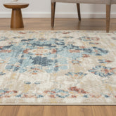 8' x 10' Ivory Medallion Area Rug